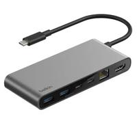 Belkin Station d'accueil CONNECT – USB-C 8-en-1, HDMI 4K à 60 Hz, PD 100W, Ethernet 2,5GbE