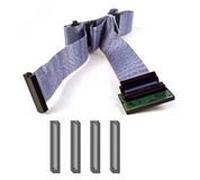 Belkin Internal SCSI III LVD Paired Ribbon Four Drive Cable - Kit c?ble interne SCSI - LVD - connecteur Micro Centronics 68 broches (M) - connecteur Micro Centronics 68 broches (M) - 1.25 m - bleu