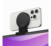 Belkin iPhone Mount with MagSafe for Apple TV 4K - MacBook Continuity Support w/tvOS - Turn Phone to Webcam, Compatible with MacBook Pro, Air, iPhone 16,15,14,13 & More - Gray