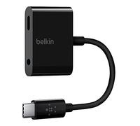 Belkin - L’Adaptateur USB-C 3,5 mm RockStar audio + recharge Belkin, F7U080