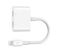 Belkin Lightning Audio + Charge RockStar - Câble de recharge/audio - Lightning mâle pour Lightning femelle - 11.5 cm