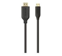 Belkin Mini HDMI - HDMI, 1m câble HDMI HDMI Type C (Mini) HDMI Type A (Standard) Noir