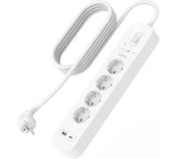 Belkin Multiplug SRB001vf2M 4 prises secteur USB-C USB-A Protection contre les surtensions 2m