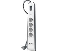 Belkin multiprise 4x + 2xUSB-A, 2m de câble BSV401vf2M-V2