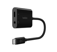 Belkin NPA004BTBK Hub USB 3.2 Gen 1 Type-C Noir - 1x USB-C 3.2 Gen 1, 1x Jack 3.5mm, Power Delivery 60W, 20kHz - 33x10x196mm