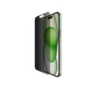 Belkin Protection d'écran anti espion antimicrobienne ScreenForce TemperedGlass Privacy (pour iPhone 15 Plus et iPhone 14 Pro Max, fine, antirayure, support Easy Align pour pose sans bulle d'air)
