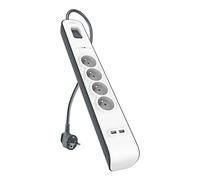 Bloc multiprise Belkin 4 prises parafoudre + 2 USB 2,4 A