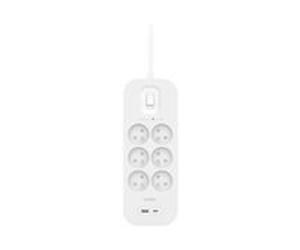 Belkin Parafoudre 6 prises avec 1 USB-A et 1 USB-C