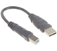 Belkin Pro Series USB 2.0 Device Cable - 6 inches 0.15m USB A USB B Noir câble USB - Câbles USB (0,15 m, USB A, USB B, 480 Mbit/s, Noir)