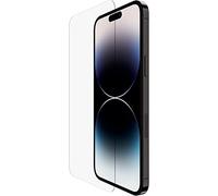 Belkin Protection d’écran TemperedGlass pour iPhone 14 Pro Max (traitement antimicrobien, application sans bulle d’air, support de pose inclus, test de résistance 9H) Transparent