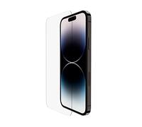 Belkin Protection d’écran TemperedGlass pour iPhone 14 Pro (traitement antimicrobien, application sans bulle d’air, support de pose inclus, test de résistance 9H) ² Transparent