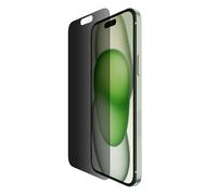 Belkin Protection d'écran anti espion antimicrobienne ScreenForce TemperedGlass Privacy (pour iPhone 15 Plus et iPhone 14 Pro Max, fine, antirayure, support Easy Align pour pose sans bulle d'air)