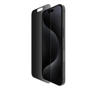 Belkin Protection d'écran anti espion antimicrobienne ScreenForce TemperedGlass Privacy (pour iPhone 15 Pro Max, fine, antirayure, support Easy Align pour pose sans bulle d'air)