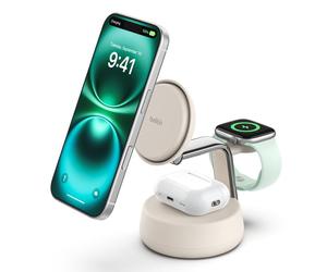 Belkin Qi2 Fitness tracker, Casques, Smartphone, Smartwatch Blanc USB Recharge sans fil Charge rapide Intérieure