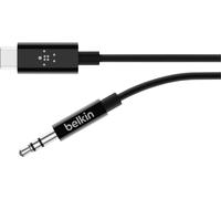 Belkin RockStar - Câble audio - USB-C mâle à mini jack stéréo mâle - 91.4 cm - blanc