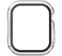 Belkin ScreenForce Apple Watch 41 mm, 40 mm Series 8, SE, 7, 6, 5, 4 Bumper Case avec protecteur d'écran en verre trempé intégré, résistant aux rayures et facile à installer - Noir