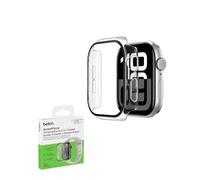 Belkin ScreenForce TemperedCurve Protection Apple Watch Series 10 46mm, protection d'écran 2-en-1, coque pour Apple Watch 10, protection à 360˚, verre trempé d'indice 9H, 46mm, transparent