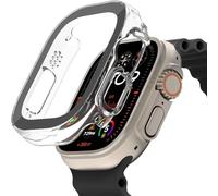 SCREENFORCE TemperedCurve - Pare-chocs pour montre intelligente - 2 en 1 - polycarbonate, verre trempé (9H) - clair - pour Apple Watch Ultra, Ultra 2