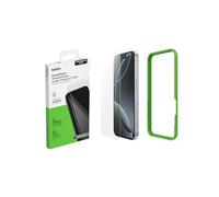 Belkin ScreenForce TemperedGlass Protection d'écran pour iPhone17 + iPhone 16 Pro, Protection Antirayure, Support Easy Align Inclus, Pose Sans Bulle D'Air, Dureté 9H, Verre Recyclé, Pack De 2