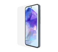 Belkin ScreenForce TemperedGlass Protection d'écran pour Samsung Galaxy A55 5G (protection antirayure et intégrale, verre trempée, compatible avec les coques, support Easy Align