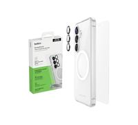 Belkin ScreenForce Titan 3 en 1 Lot d'Accessoires pour Samsung Galaxy S26 avec Protection d'Écran Antirayure, Coque de Protection Anti-Impact de Choc et Protections d'Objectifs, Antichute de 4m