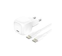 Belkin secteur USB-C 20W Power Delivery, avec câble d'un mètre USB-C vers USBC-C inclus, blanc.