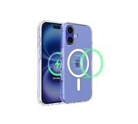 Belkin SheerForce Coque de Protection pour iPhone 16 (Compatible MagSafe, Design Fin, Protection antimicrobienne, antirayure, magnétique et Anti-impacts, Transparent)