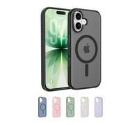 Belkin SheerForce Grip Coque iPhone 17, Coque de Protection Compatible MagSafe, Design Fin, Protection avec Rainures Antidérapantes, Magnétique et Anti-Impacts- Noir