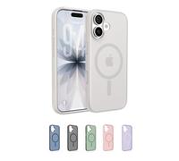 Belkin SheerForce Grip Coque iPhone 17, Coque de Protection Compatible MagSafe, Design Fin, Protection avec Rainures Antidérapantes, Magnétique et Anti-Impacts - Beige