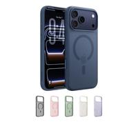 Belkin SheerForce Grip Coque iPhone 17 Pro Max, Coque de Protection Compatible MagSafe, Design Fin, Protection avec Rainures Antidérapantes, Magnétique et Anti-Impacts- Bleu