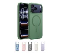Belkin Coque SheerForce Grip iPhone 17 Pro Max – MagSafe, Antichoc, Rainures Antidérapantes, Vert