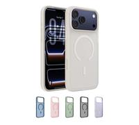 Belkin SheerForce Grip Coque iPhone 17 Pro Max, Coque de Protection Compatible MagSafe, Design Fin, Protection avec Rainures Antidérapantes, Magnétique et Anti-Impacts - Beige