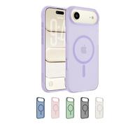 Belkin SheerForce Grip Coque iPhone Air, Coque de Protection Compatible MagSafe, Design Fin, Protection avec Rainures Antidérapantes, Magnétique et Anti-Impacts - Violet