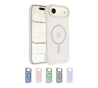 Belkin SheerForce Grip Coque iPhone Air, Coque de Protection Compatible MagSafe, Design Fin, Protection avec Rainures Antidérapantes, Magnétique et Anti-Impacts - Beige