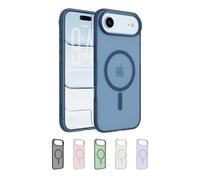 Belkin SheerForce Grip Coque iPhone Air, Coque de Protection Compatible MagSafe, Design Fin, Protection avec Rainures Antidérapantes, Magnétique et Anti-Impacts- Bleu