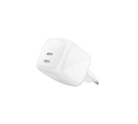 Belkin SmartProtect Chargeur USB C 67 W, Chargeur GaN 2 Ports, Recharge Rapide pour MacBook, iPhone 17, iPad Pro, Chromebook, Galaxy S25 Ultra, Pixel 10, etc. - Blanc