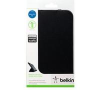 Belkin Smooth Tri-Fold Cover with Stand - Étui pour tablette - tissu - noir - pour Samsung Galaxy Tab 3 (8 ") Noir