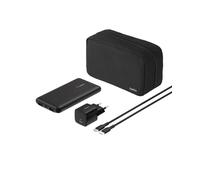 Belkin Solution de Recharge Portable 4-en-1 avec Batterie Externe de 10000 mAh, Chargeur Secteur USB-C de 25 W, câble USB-C de 60 W et Pochette de Transport