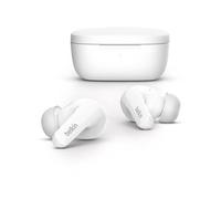 Belkin SoundForm Flow - Écouteurs sans fil avec micro - intra-auriculaire - Bluetooth - Suppresseur de bruit actif - blanc