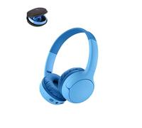 Belkin SoundForm Mini 2 Casque Audio sans Fil pour Enfants, Casque Circum-Aural Bluetooth, 55 h D'écoute, Volume Limité À 85 DB, Microphone Intégré, Étui Inclus, pour iPhone, iPad, Tablette, Bleu