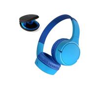 Belkin SoundForm Mini Casque Audio sans Fil pour Enfants avec Micro intégré (Circum-aural, autonomie de 30 h, pour Apprentissage, Voyages, Autocollants Amusants, pour iPhone, iPad, Galaxy) - Bleu