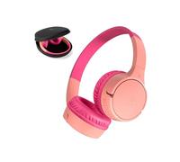 Belkin SoundForm Mini Casque Audio sans Fil pour Enfants avec Micro intégré (Circum-aural, autonomie de 30 h, pour Apprentissage, Voyages, Autocollants Amusants, pour iPhone, iPad, Galaxy) - Rose