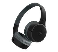 Belkin SoundForm Mini Casque sans Fil pour Enfants avec Microphone, Casque Supra-auriculaire pour l'enseignement en Ligne, l'école et Les Voyages, Compatible avec iPhone, iPad, Galaxy et Autres, Noir