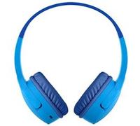 Belkin Casque audio sans fil SoundForm Mini pour enfants avec micro intégré (pour apprentissage en ligne, études, voyage, compatible avec l’iPhone, iPad, Kindle, etc., bleu)