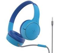 Belkin SoundForm Mini Casque Avec fil Arceau Appels/Musique/Sport/Au quotidien Bleu - Neuf