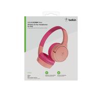 Belkin Casque audio enfant SoundForm Mini – Filaire USB‑C/3,5 mm, Micro, 85 dB – Rose