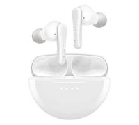 Belkin Écouteurs True Wireless SoundForm Rhythm – ANC, Micro, USB-C, 28 h, IPX5, Bluetooth, Blanc