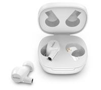 Belkin Écouteurs sans fil SoundForm Rise – intra-auriculaires, Bluetooth, avec micro – blanc