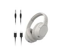 Belkin SoundForm Surround Casque Bluetooth sans Fil (ENC, Circum-aural avec 60h d'autonomie, Oreillettes Douces au Toucher, pour iPhone, Galaxy, iPad, Voyage, Maison ou Bureau, Beige)
