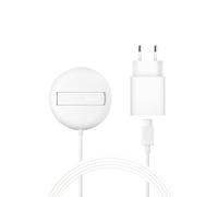 Belkin Station de Charge sans Fil (15 W, certifié Qi2 et Compatible MagSafe, pour Tous Les modèles de l'iPhone 16, 15, 14, Samsung Galaxy S25, pour Les AirPods, etc., avec Adaptateur Secteur - Blanc)